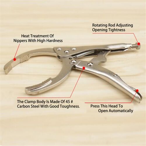 Adjustable Oil Filter Wrench Pliers Spanner Removal Tool 适