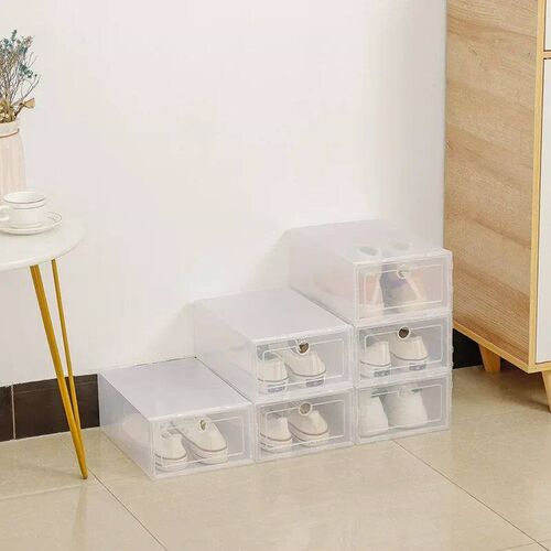 Folder Plastic Shoes Case Thickened Transparent Drawer Case