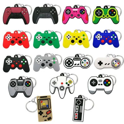 1PCS PVC new keychains Individual game machine key ring mini