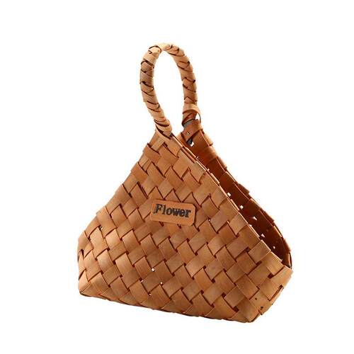 bamboo storage basket box desktop small rattan woven basket