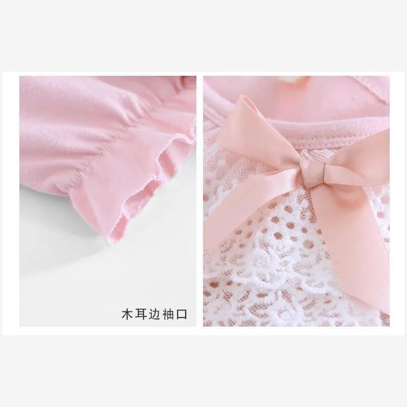 Summer Lace Night Dress for Kids Girl 4-16 Years Girl Cotton图片