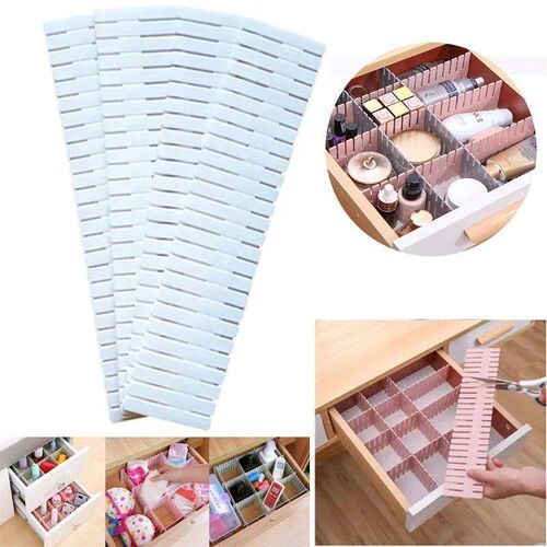 4/8Pcs DIY Adjustable Storage Partition Board Plastic Drawer