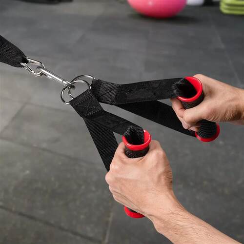 Gym Grip Resistance Bands Handles Fitness Anti-slip Grip Str