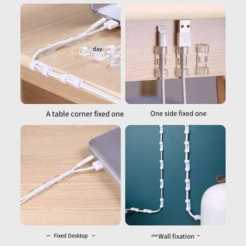 Cable Organizer Clips Cable Management Desktop Workstation A