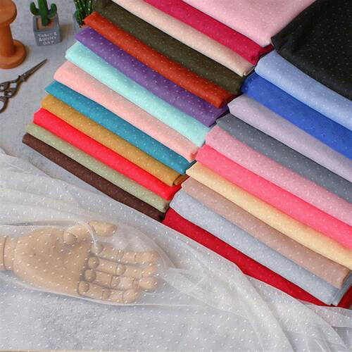 1.6m wide multi-color polka dot mesh fabric clothing lace fa