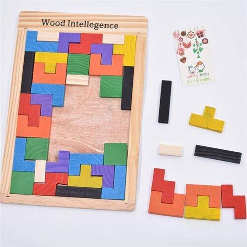 -new montessori wooden blocks children wood intelligence ru