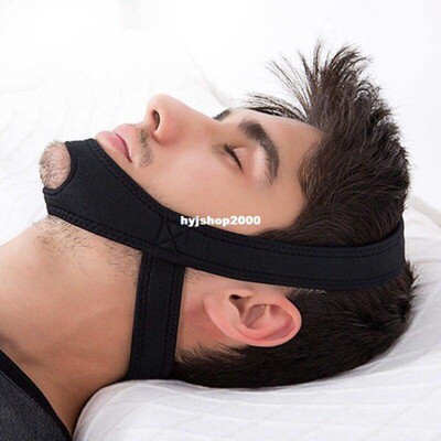 -New Neoprene Anti Snore Stop Snoring Chin Strap Belt Anti