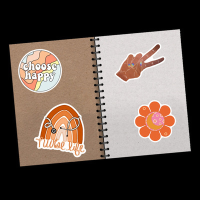 2022 50pcs Cute Cartoon Art Bohemian Aesthetic Stickers