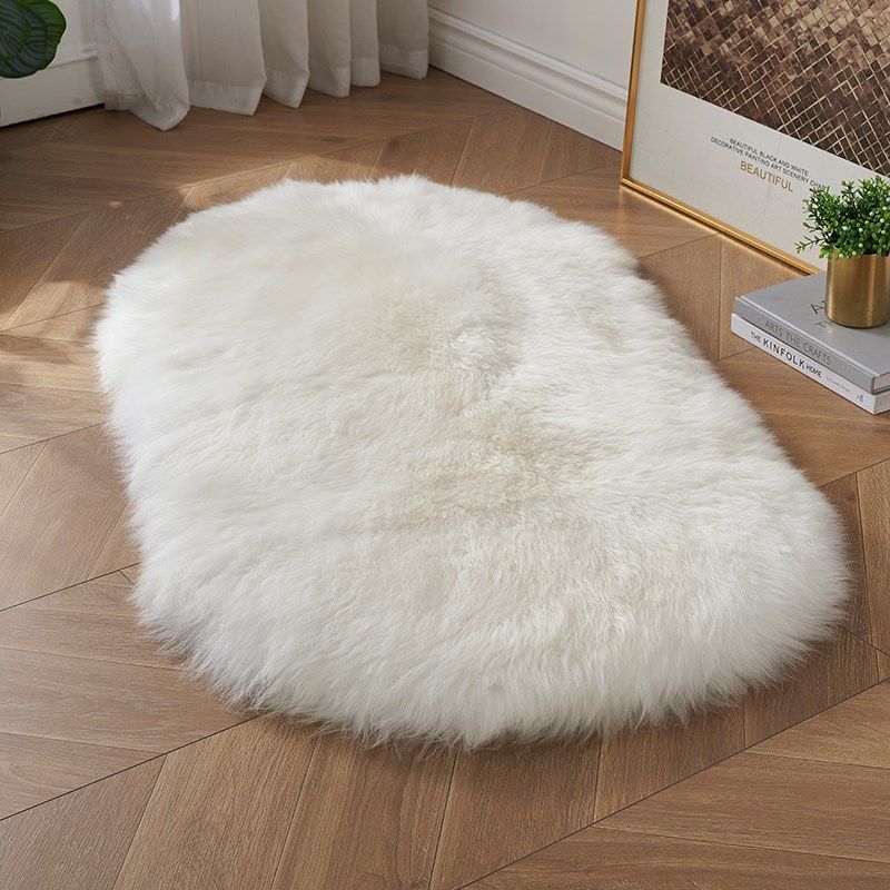 澳尊澳洲羊毛床边毯毛毛卧室椭圆形白色长毛床边地毯卧室厚羊皮毯,居家布艺,床边毯,淘宝优惠券,粉丝福利购,淘宝优惠卷