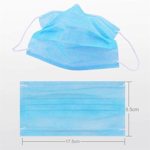 100pcs Facemasks Disposable face mask 3ply Earloop masks