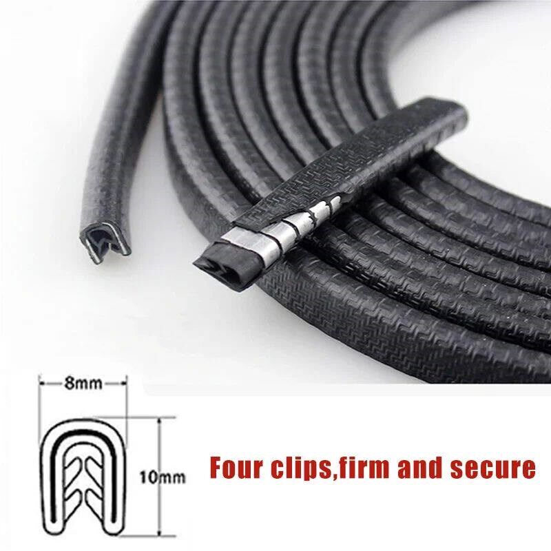 2/3/5M Car Door Anti Collision Strip with Steel Disc Bumper