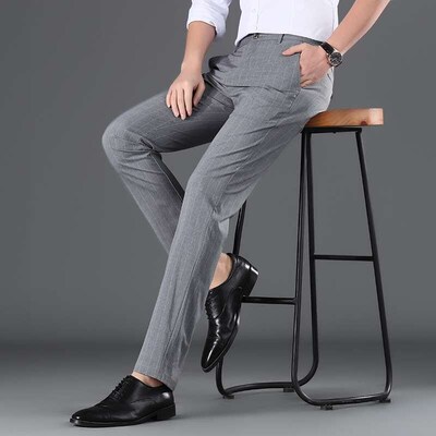 Spring an Summer Mens Pants Mens Business Slim-fit Vertica