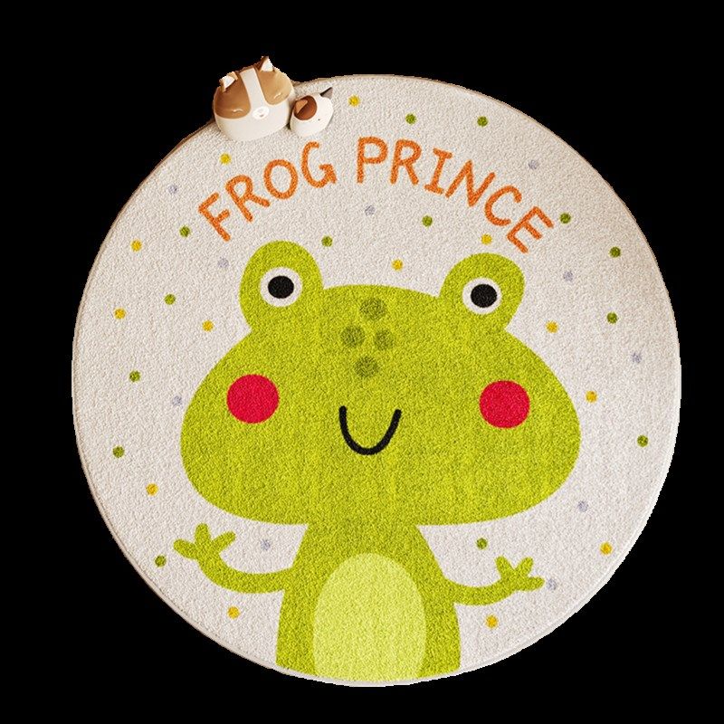 卡通儿童房书桌地毯书房电脑圆形防滑地垫客厅卧室床边家用垫子,居家布艺,地毯,淘宝优惠券,粉丝福利购,淘宝优惠卷