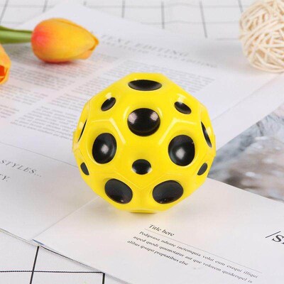 Wrist elastic ball with rope, pitted ball, moonstone stress-