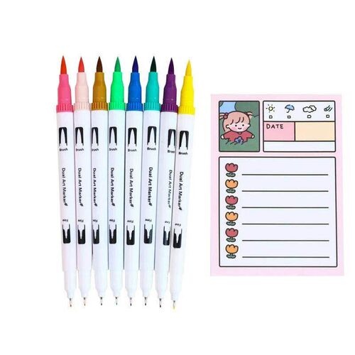 36/48/60/100 Watercolor Pen Dual-Tip Art Markers Pens Felt P