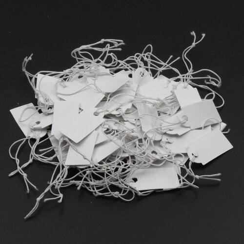 13x26mm 100pcs New Rectangular Paper Price Tag White Blank S