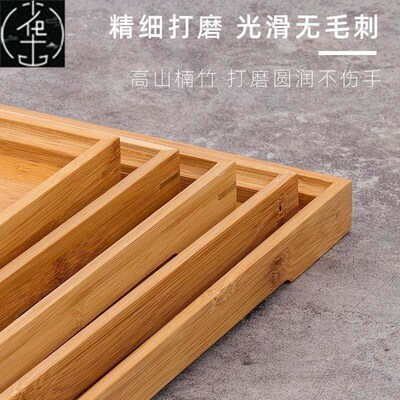 Hotel wooden tray wooden tray solid wood tray rectangular