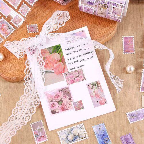Retro Style Stamp Tape Megapixel Pet Special Oil Japanese