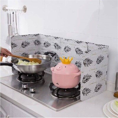 NEW Aluminum Foldable Kitchen Gas Stove Baffle Plate