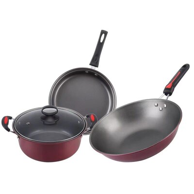 Maifan Stone Non-stick Pan Three-piece Set of Cookware Activ