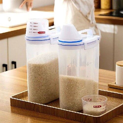 Food Storage Tank With Measuring Cup Kitchen Moisture-proof