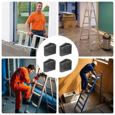 Ladder Feet Rubber Pads 4x Non-slip Ladder Stabilizer Shoes