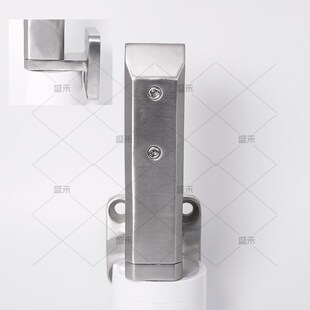 不锈钢外挂玻璃夹侧装玻璃脚固定夹楼梯护栏底座栏杆落地架泳池夹