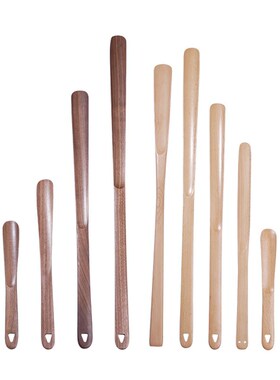 Black Walnut Long Shoe Horn Household Shoe Helper Long Handl