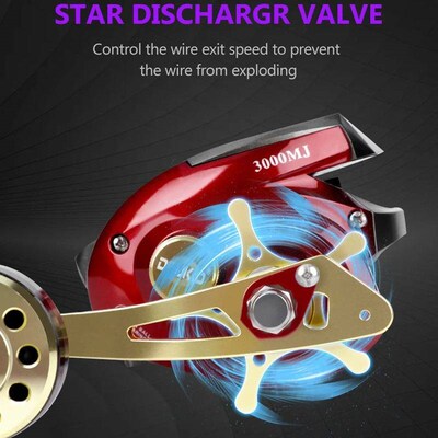 Electronic Fishing Baitcasting Reel High Speed 6.4:1 Max Dra