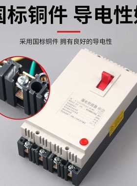 漏电保护器DZ15LE-100/901 3100三相四线塑壳开关3V