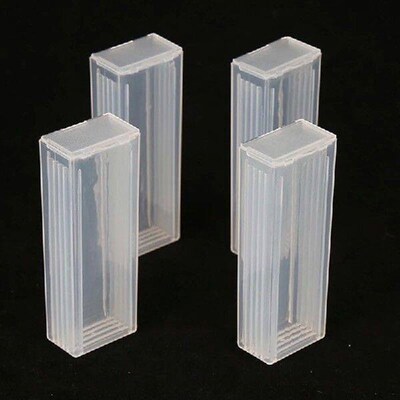 5PCS  Portable Laboratory ABS Plastic Microscope Slides