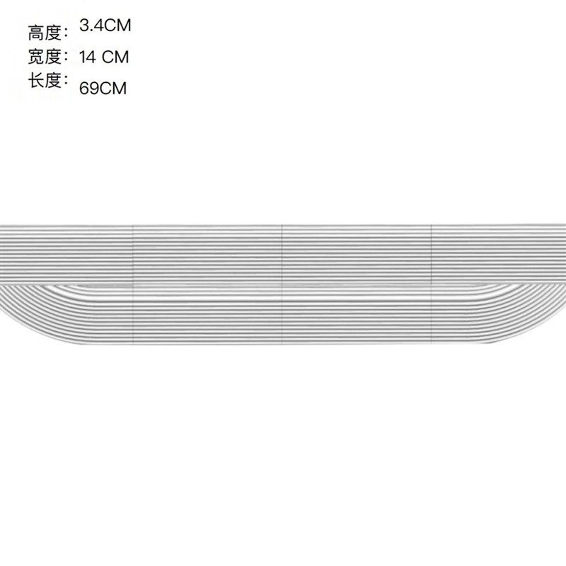 适用室内扫地机器人门槛条爬坡垫台阶斜坡垫加高款软塑料