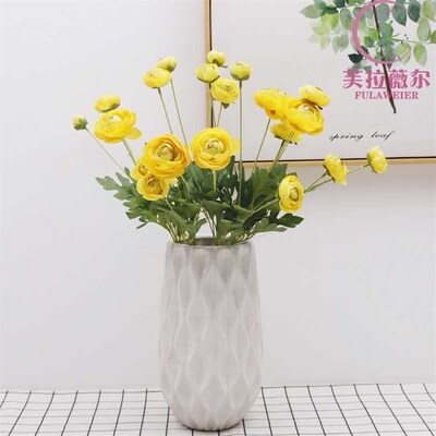 4 head dew lotus artificial flower 4 head camellia fake flow
