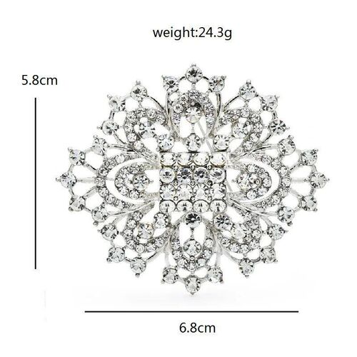 Wuli&baby Sparkling Palace Style Brooches For Women Unisex