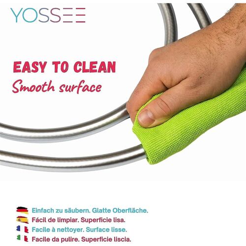 New PVC High Pressure Silver & Black Smooth Shower Hose For
