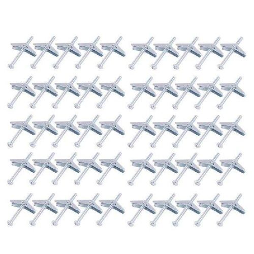 50PCS 1/8 Inch Toggle Bolts For Drywall, Heavy Duty Drywall
