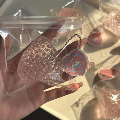 Big Strawberry Squeeze Taba Squishy Toy Kawaii Red Pink Squi