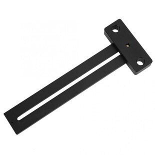 180mm T-Type Scribing Ruler Metric Scale Black Aluminium All