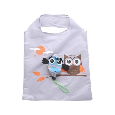 Owl shopping bag Foldable packaging waterproof environmental