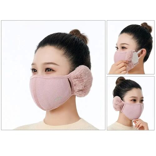 Women Winter Warm Cold-proof Earmuffs Windproof Mouth Cover