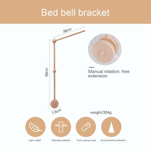 7Pcs  Assembly Rattles Bracket Set Infant Crib Mobile Bed Be