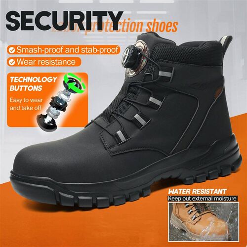 Waterproof Safety Boot Men Indetructible Steel Toe Work Boot