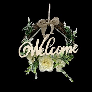 墙面装饰品花环挂饰店铺橱窗幼儿园客厅卧室阳台背景墙上绿植壁挂