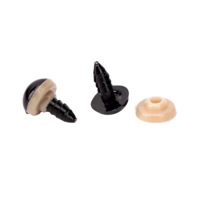 50/100pcs Eyeball Black Plastic Plush Safety Eyes Amigurumi