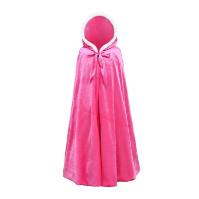 Girls Princess Anna Elsa Aurora Rapunzel Velvet Cosplay