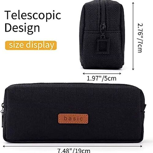 Pencil Case Student Pouch Coin Cosmetic Bag Office Stationer