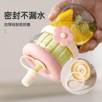 Flower Cup Internet Celebrity High-looking Glass Cup Departm