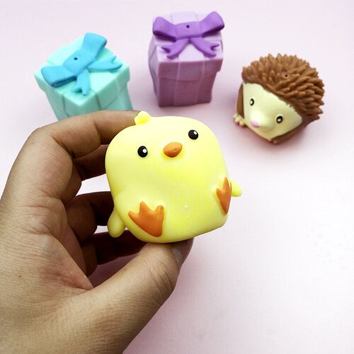 New Fidget Toys Flip Gift Box Cute Pet Pinch Animal Silicone