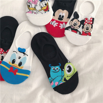 5 Pairs/Lot summer Casual Cute women Socks animal Cartoon Mo