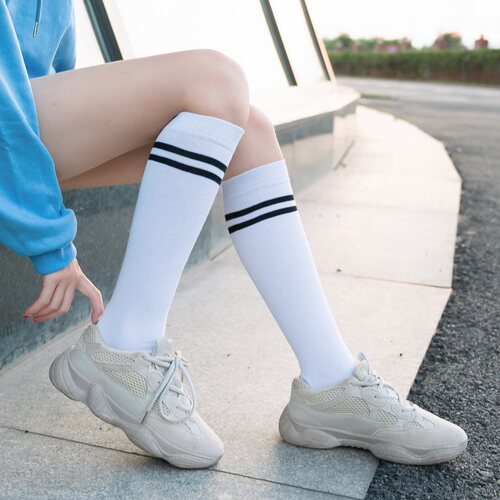 Sexy Socks Striped Long Socks Women Stockings Warm Thigh Hig